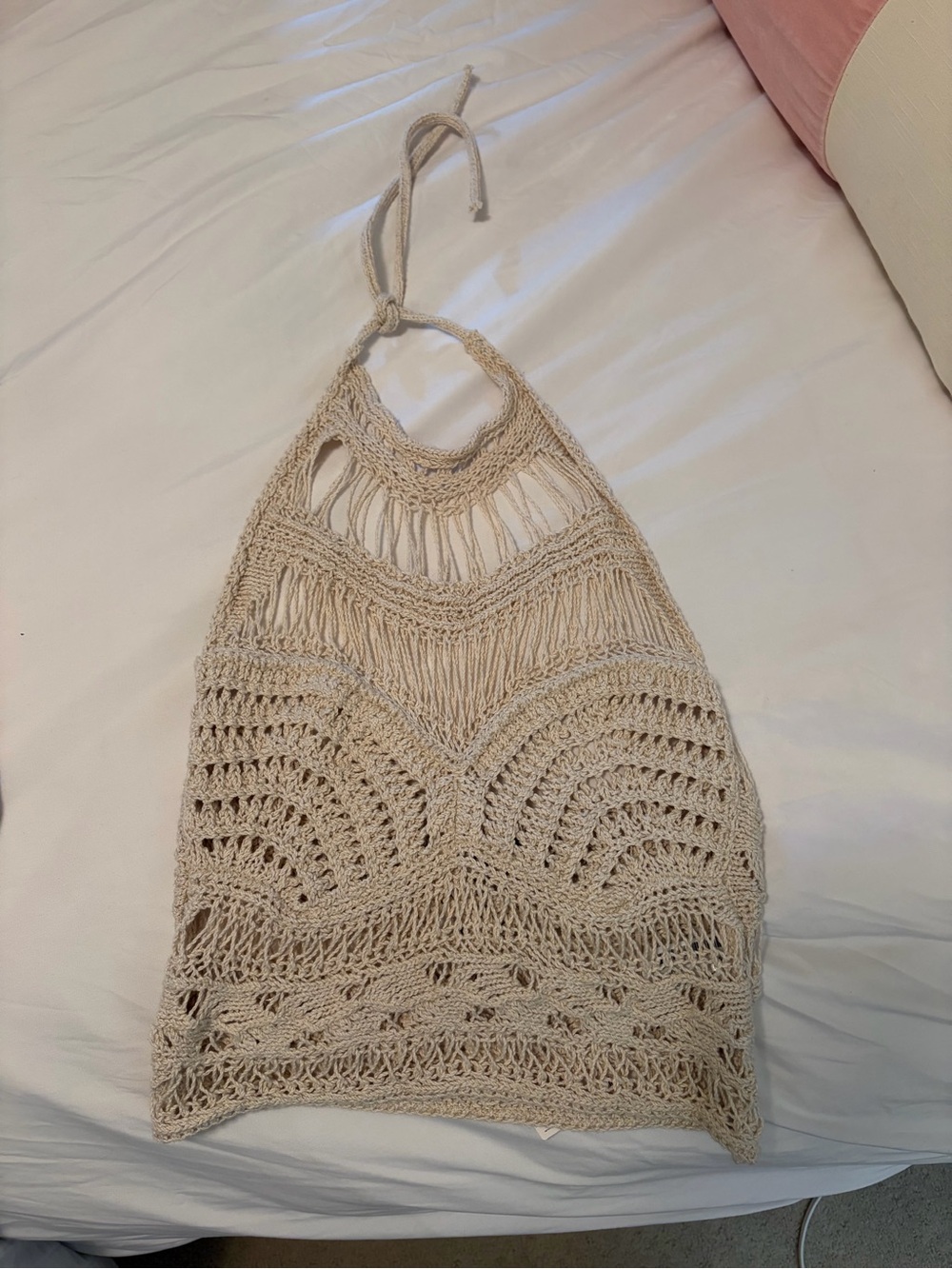 Zara Crochet Halterneck top NWT
